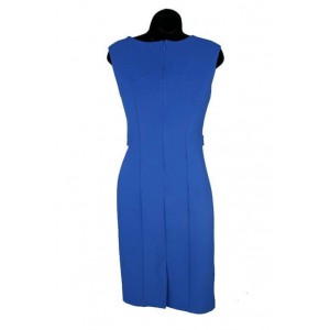 Sexy silhouette ponte cut out blue dress.