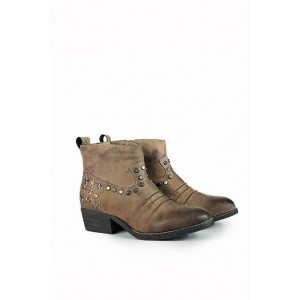 Ana Lublin low Texan boots with metal studs