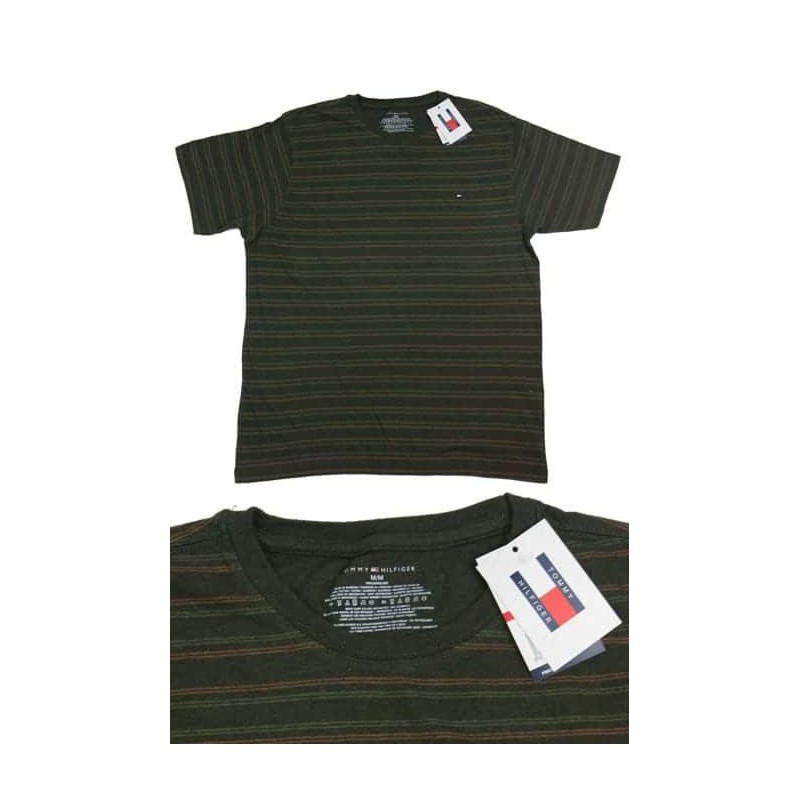 Men's Tommy Hilfiger four stripe t-shirt.