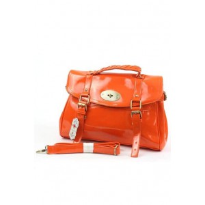 Fashion Only patent buckle detail fashion satchel.