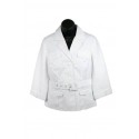 Ladies beautiful Principles belted white jacket.