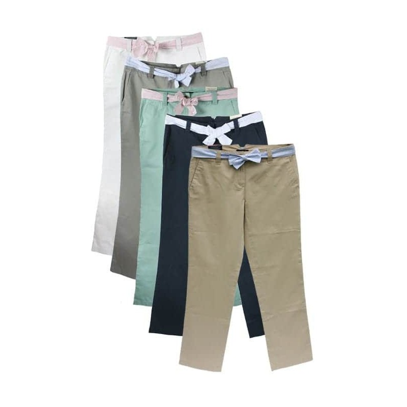 Tommy Hilfiger women's cotton trouser mixed colours.